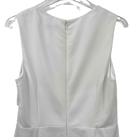 Banana Republic | Sleeveless Knit Ponte Dress | White | Sz 10 - Picture 6 of 10